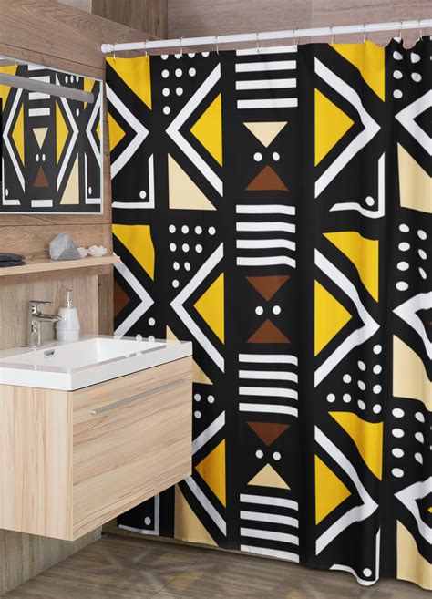 african american shower curtain|african print shower curtain.